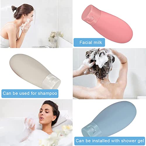 MAYCREATE® 3pcs Travel Bottles for Toiletries, 60ML Refill Toiletries Travel Bottle with Lid, Small Leak Proof Squeeze Bottle for Travelling for Gel, Shampoo, Lotion Dispenser 9 PCS MAYCREATE® 3pcs Travel Bottles for Toiletries, 60ML Refill Toiletries Travel Bottle with Lid, Small Leak Proof Squeeze Bottle for Travelling for Gel, Shampoo, Lotion Dispenser 9 PCS